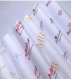 50 Folhas Papel de Seda Personalizado Papel de seda 40g Seda:  60x30/60x50/60x70cm    